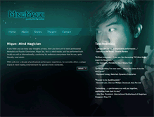Tablet Screenshot of mindmagicshow.com